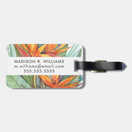 Tropisch botanisch paradijs II Bagagelabel (Achterkant horizontaal)