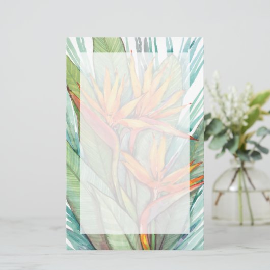 Tropisch botanisch paradijs II Briefpapier (Staand voorkant)