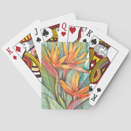 Tropisch botanisch paradijs II Pokerkaarten (Achterkant)