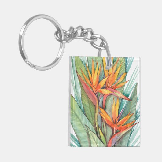 Tropisch botanisch paradijs II Sleutelhanger (Voorkant Links)