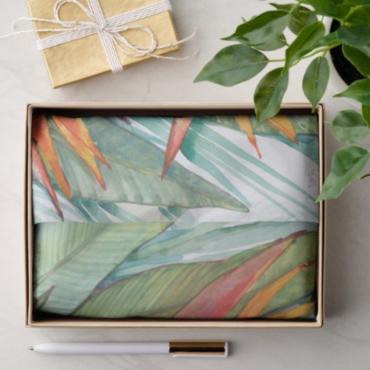 Tropisch botanisch paradijs II Tissuepapier (Geschenk)