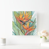 Tropisch botanisch paradijs II Vierkante Klok (Huis)