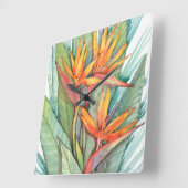 Tropisch botanisch paradijs II Vierkante Klok (Hoek)