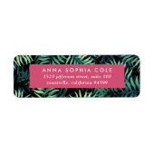 Tropisch Botanisch Retouradres Etiket (Voorkant)