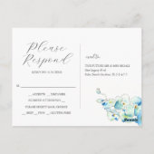 Tropisch botanisch RSVP-Briefkaart met keuze uit m Briefkaart (Achterkant)