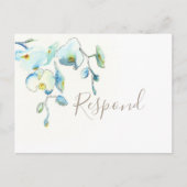 Tropisch botanisch RSVP-Briefkaart met keuze uit m Briefkaart (Voorkant)