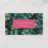 Tropisch botanisch visitekaartje (Voorkant)