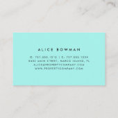 Tropisch botanisch visitekaartje (Achterkant)