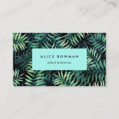 Tropisch botanisch visitekaartje (Voorkant)