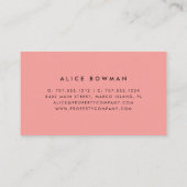 Tropisch botanisch visitekaartje (Achterkant)