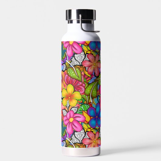 Tropisch botanisch waterfles (Links)