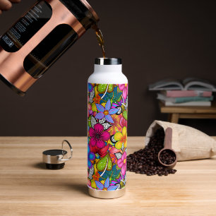 Tropisch botanisch waterfles