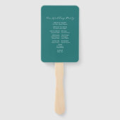 Tropisch botanische olietraceprogramma handwaaier (Achterkant)