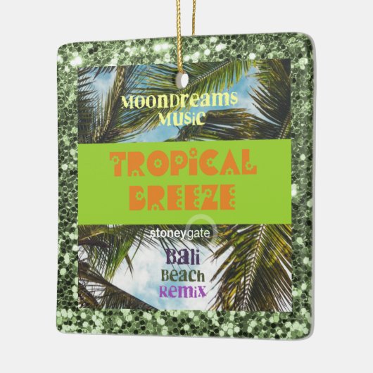 Tropisch Breeze Bali Beach Keramisch Ornament (Links)
