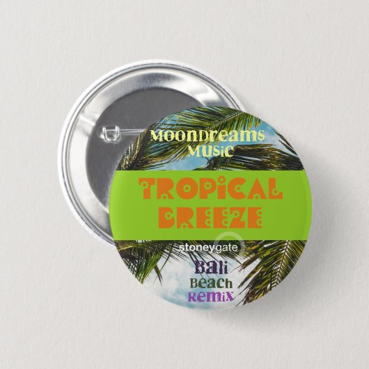 Tropisch Breeze Bali Beach Ronde Button 5,7 Cm (Voorkant /achterkant)