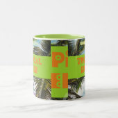 Tropisch Breeze Bali Beach Tweekleurige Koffiemok (Center)