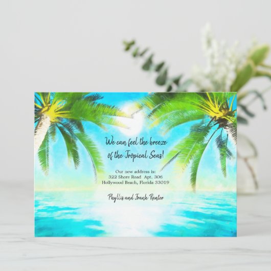 Tropisch Breeze Bewegende Aankondiging (Staand voorkant)