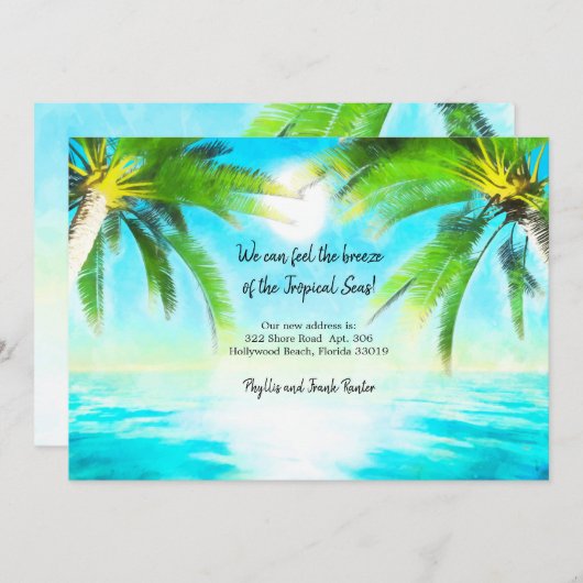 Tropisch Breeze Bewegende Aankondiging (Voorkant / Achterkant)