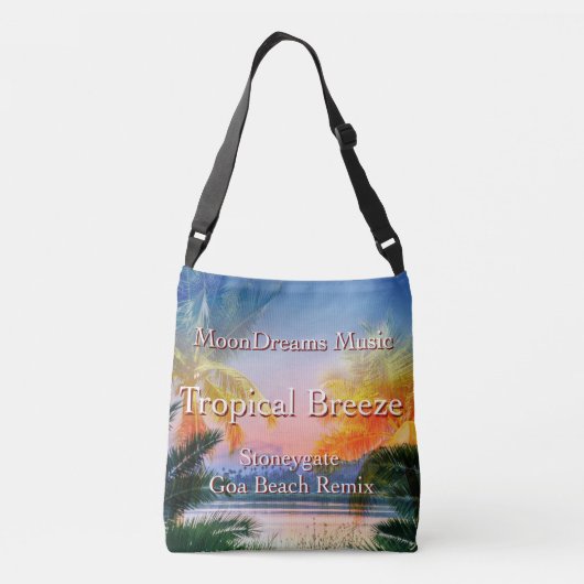 Tropisch Breeze Goa Beach Crossbody Tas (Achterkant)