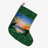Tropisch Breeze Goa Beach Grote Kerstsok (Voorkant (Hangend))