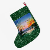 Tropisch Breeze Goa Beach Grote Kerstsok (Achterkant (Hangend))