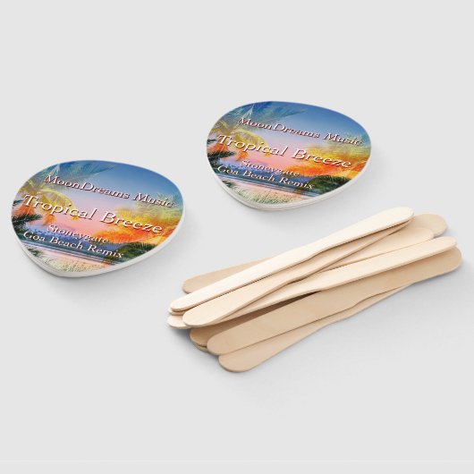 Tropisch Breeze Goa Beach Handwaaier (Niet-gemonteerd)