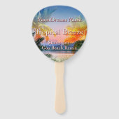 Tropisch Breeze Goa Beach Handwaaier (Voorkant)