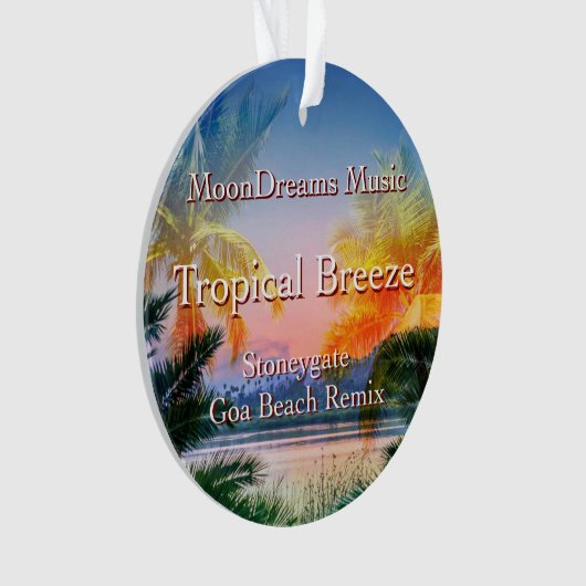 Tropisch Breeze Goa Beach Ornament (voorkant)