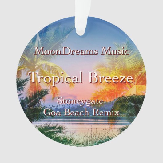 Tropisch Breeze Goa Beach Ornament (voorkant)