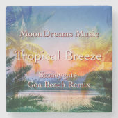 Tropisch Breeze Goa Beach Stenen Onderzetter (Voorkant)