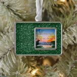 Tropisch Breeze Goa Beach Verzilverd Omlijst Ornament<br><div class="desc">Mooi ingelijst ornament met Tropical Breeze Goa Beach design - geïnspireerd op onze remix nummer van Stoneygate.</div>