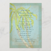 Tropisch Breeze II Wedding Programme Programmakaart (Achterkant)