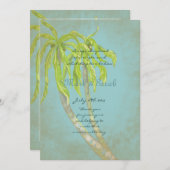 Tropisch Breeze II Wedding Programme Programmakaart (Voorkant / Achterkant)