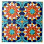 Tropisch Breeze Marokkaans mozaïekpatroon Tegeltje (Voorkant)