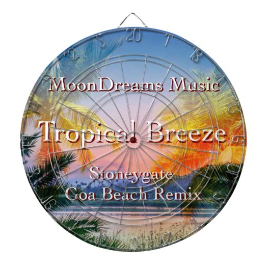 Tropisch Breeze Stoneygate Goa Beach Remix Dartbord (Voorkant)