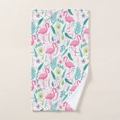 Tropisch Breezy Pink Flamingo patroon Bad Handdoek (Handdoek)