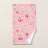 Tropisch Breezy Pink Flamingo patroon Bad Handdoek (Handdoek)
