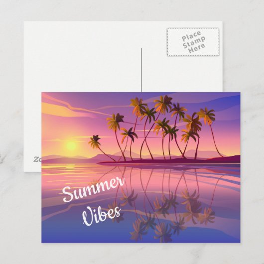 Tropisch Briefkaart (Voorkant / Achterkant)