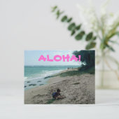 Tropisch Briefkaart strand (Staand voorkant)