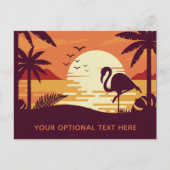 Tropisch briefkaart van de de douanetekst van Flam (Voorkant)