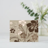 Tropisch Briefkaart van Serenade (bruin) (Staand voorkant)