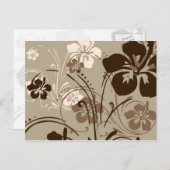 Tropisch Briefkaart van Serenade (bruin) (Voorkant / Achterkant)