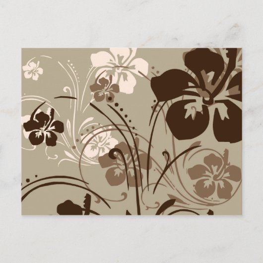 Tropisch Briefkaart van Serenade (bruin) (Voorkant)