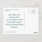 Tropisch Briefkaart vanmiddag (Achterkant)