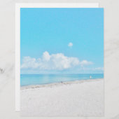 Tropisch Briefpapier strand (Voorkant / Achterkant)