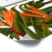 Tropisch bries bloemige trouwdag fotobooth poster (Hoek)