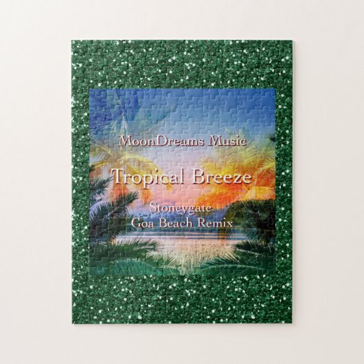 Tropisch bries Goa-strand Legpuzzel (Verticaal)