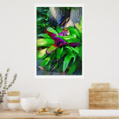 Tropisch Bromeliad Poster (Keuken)