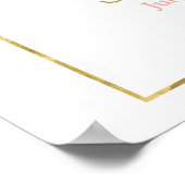 Tropisch bruidsfeest verwelkomingsbord poster (Hoek)