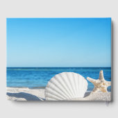 Tropisch Bruiloft Oceaan Strand Gastenboek (Achterkant)